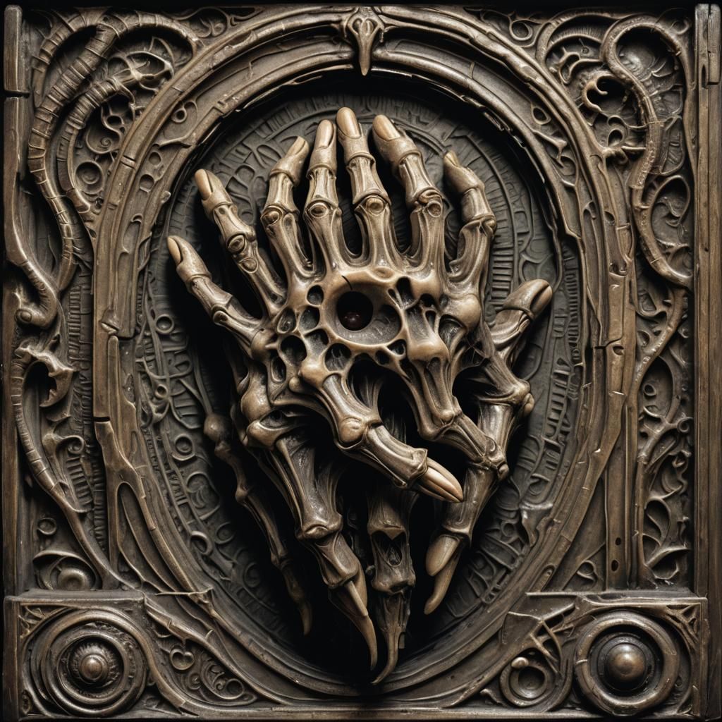 Withered Monkey Paw Close-Up in Surreal Style