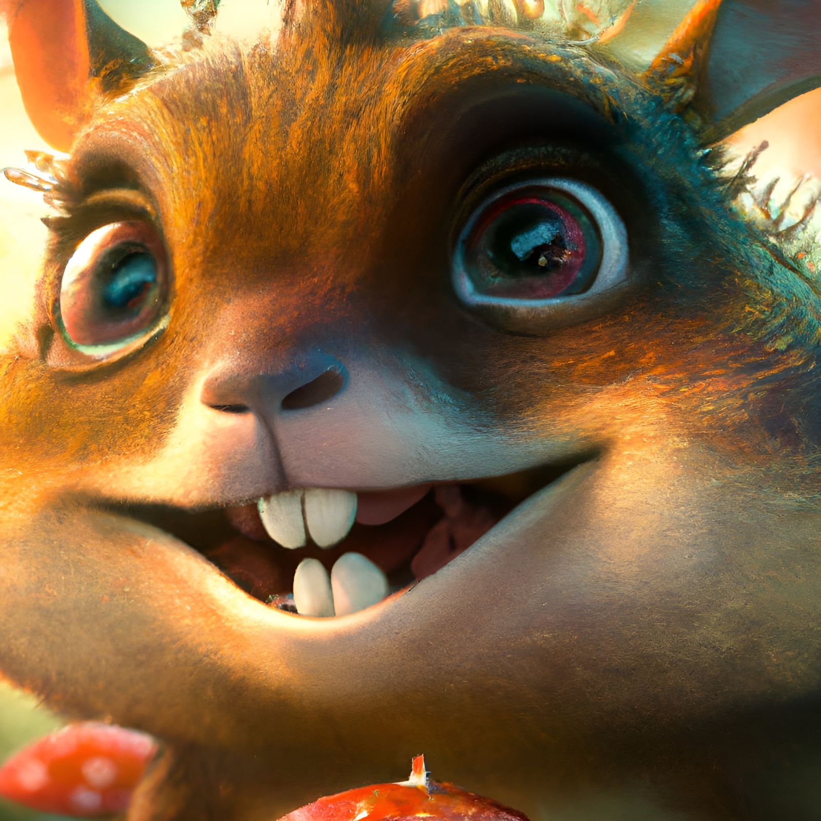 Adorable Happy Critter by James Christensen, 3D Render