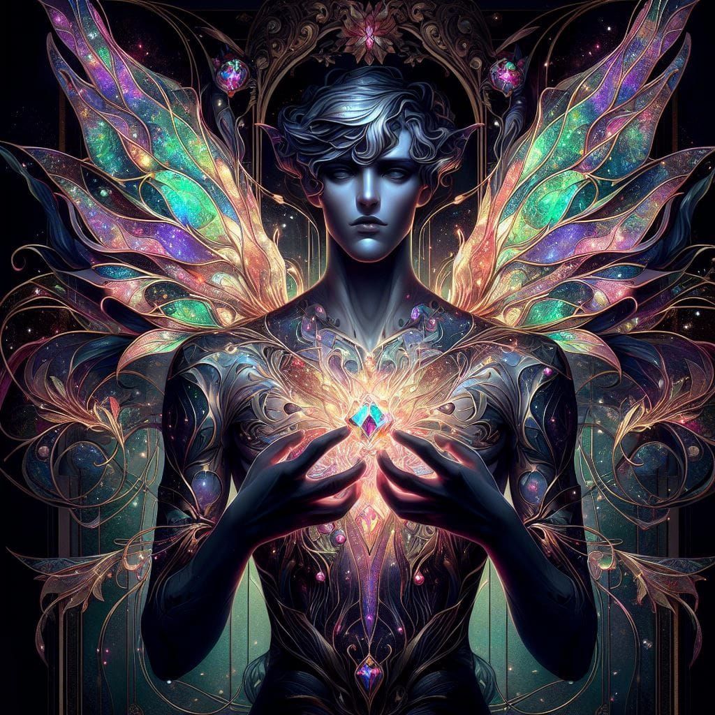 Fae Prince with Iridescent Wings