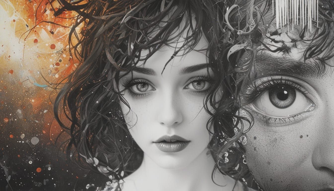 Prism Reflecting Light in Vibrant Oil Painting Style