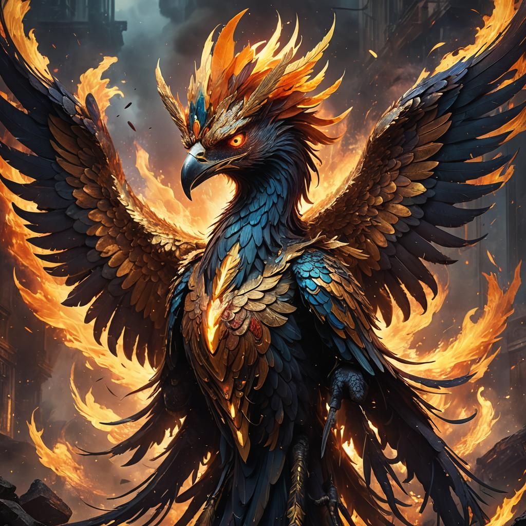 Phoenix Rising: Theatrical and Futuristic Concept Art