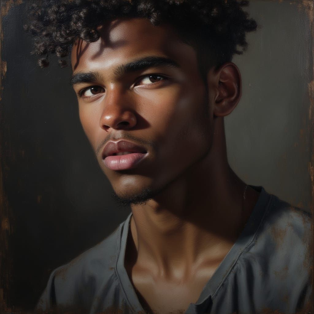 Confident Portrait of Young African Man