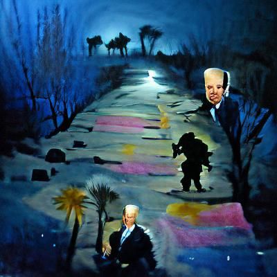 Desert Nightscape: A Lonely Journey