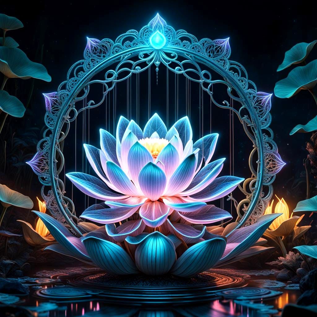 Lotus en cristal