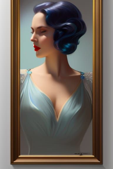 Film Noir Portrait of a Beautiful Woman in 8k