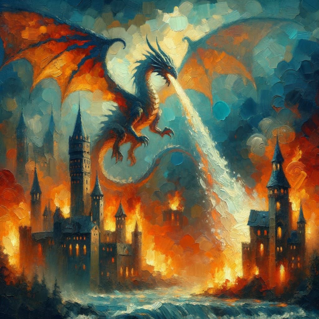 Water Breathing Dragon Saves Medieval Realm
