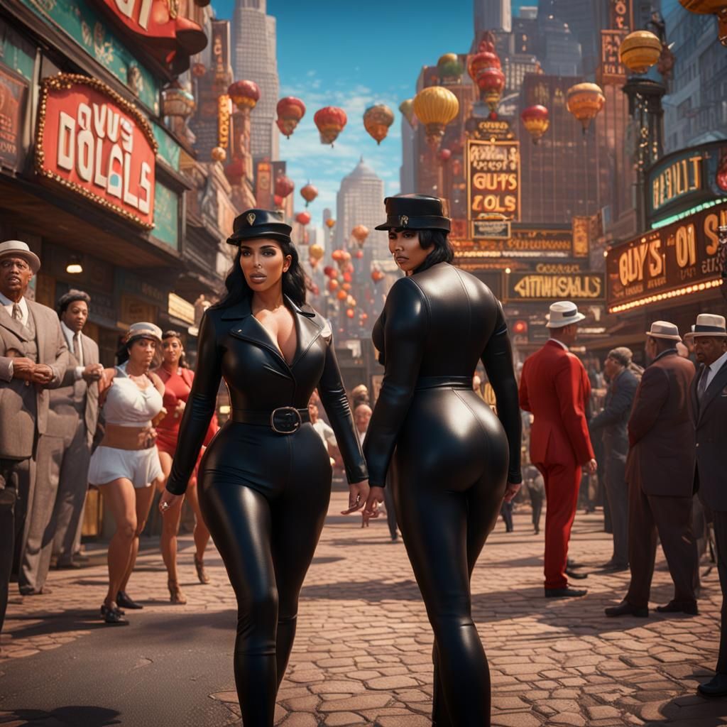 Kim Kardashian as Guys And Dolls Character