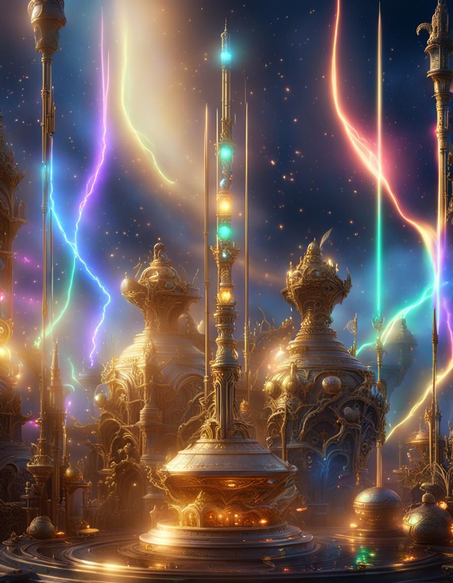 Sci-Fi Incense Holder with Rainbow Lights