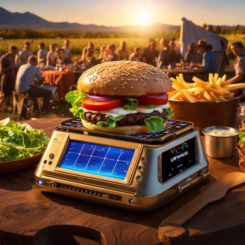 Portable Food Replicator - Solar Powered - Fast food generat...
