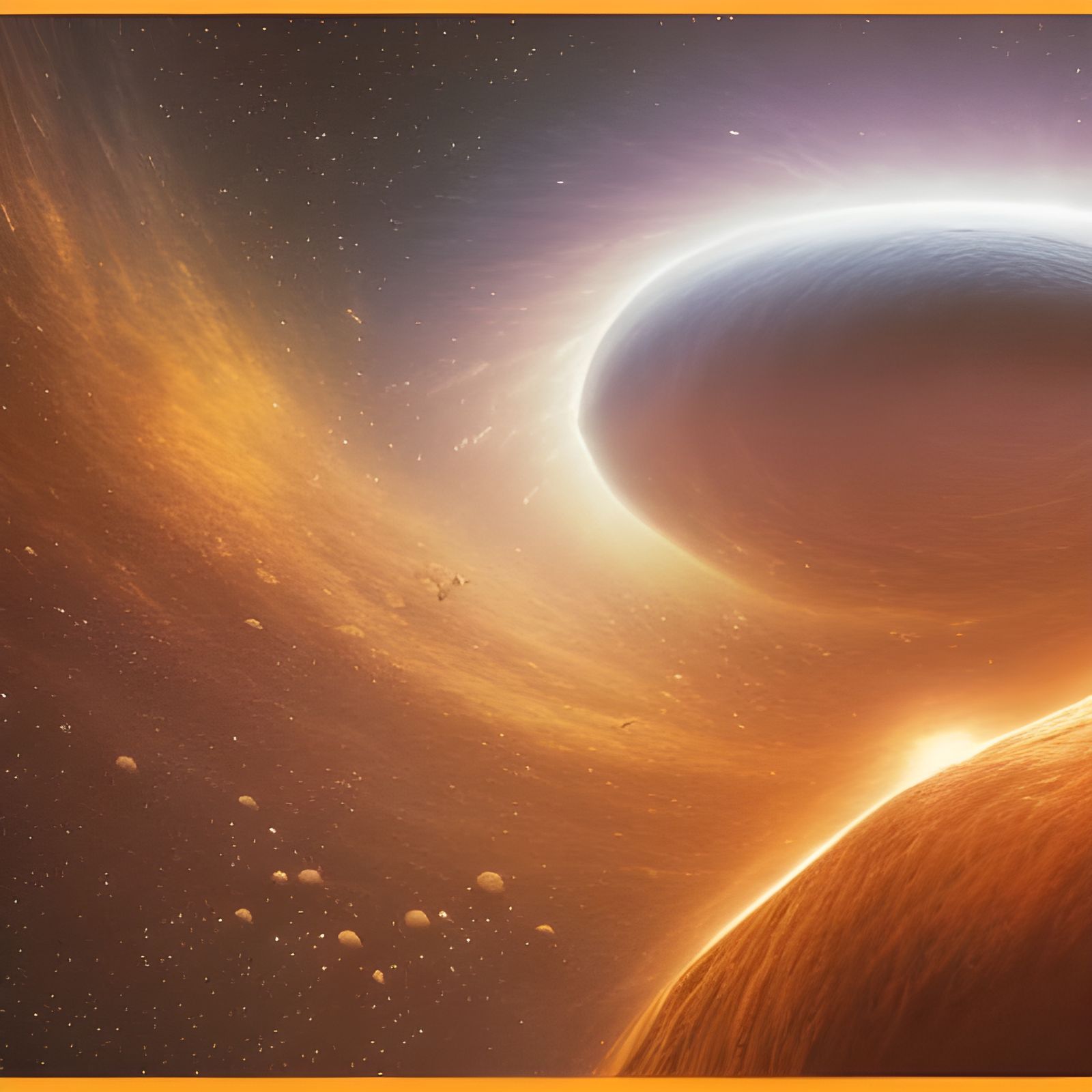 Einstein's Simultaneity: Detailed Matte Painting