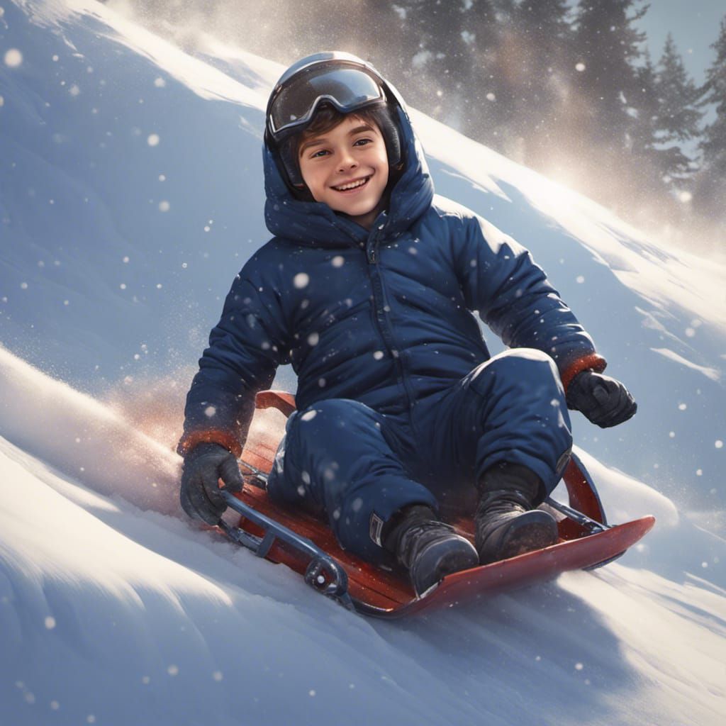 Snow Sledding