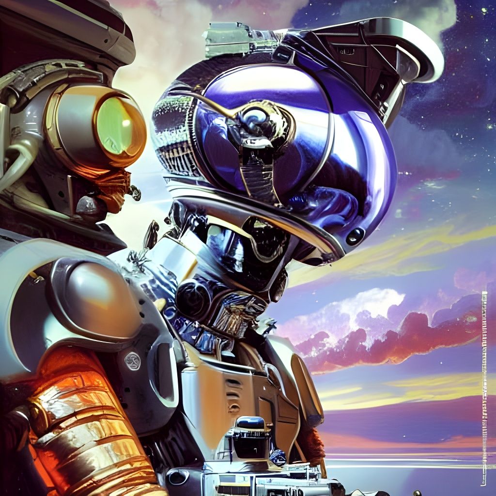 Spectacular Cosmic Bubblepunk Impasto Painting