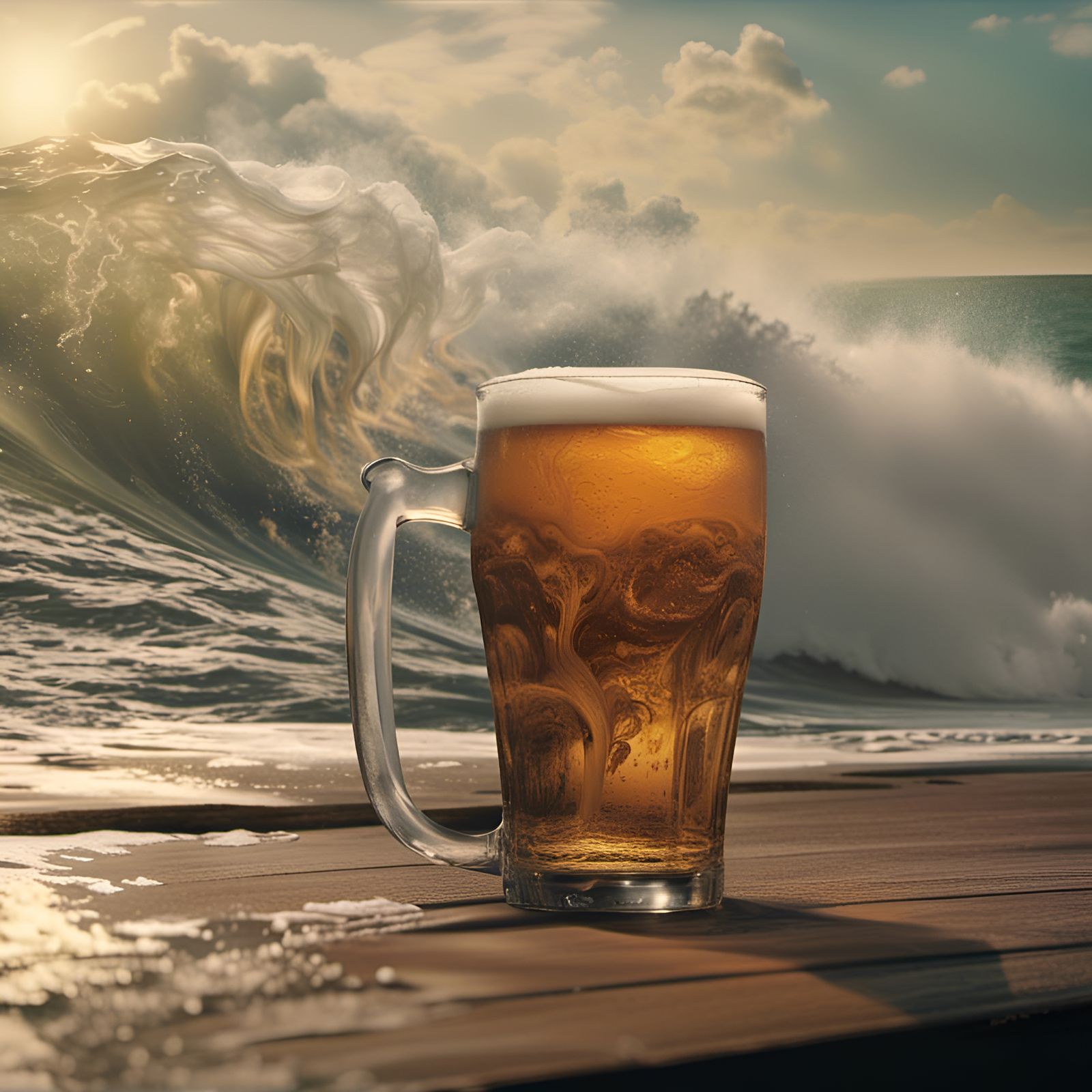 Beach Beer: Cinematic Digital Matte Painting