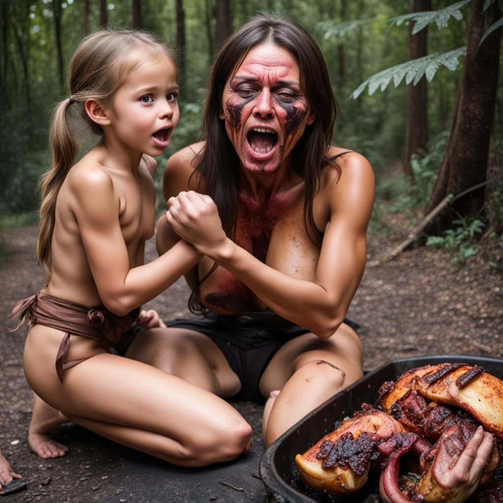 Disturbing Cannibalistic Image