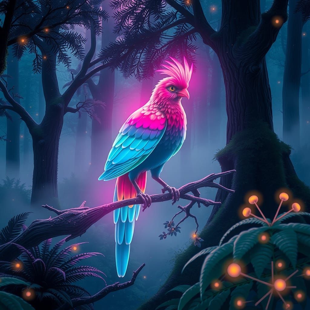 A Glowing Bird