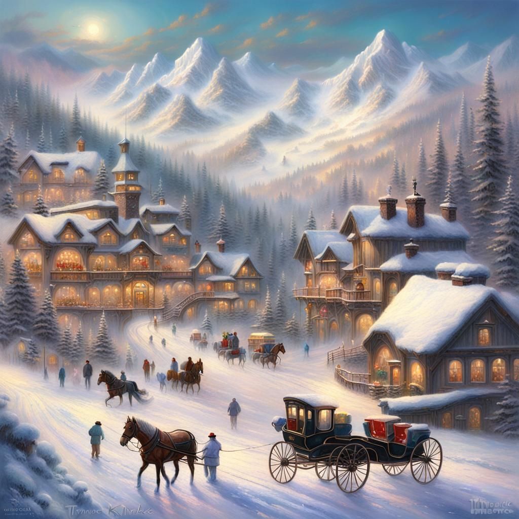 ski resort, 19th century