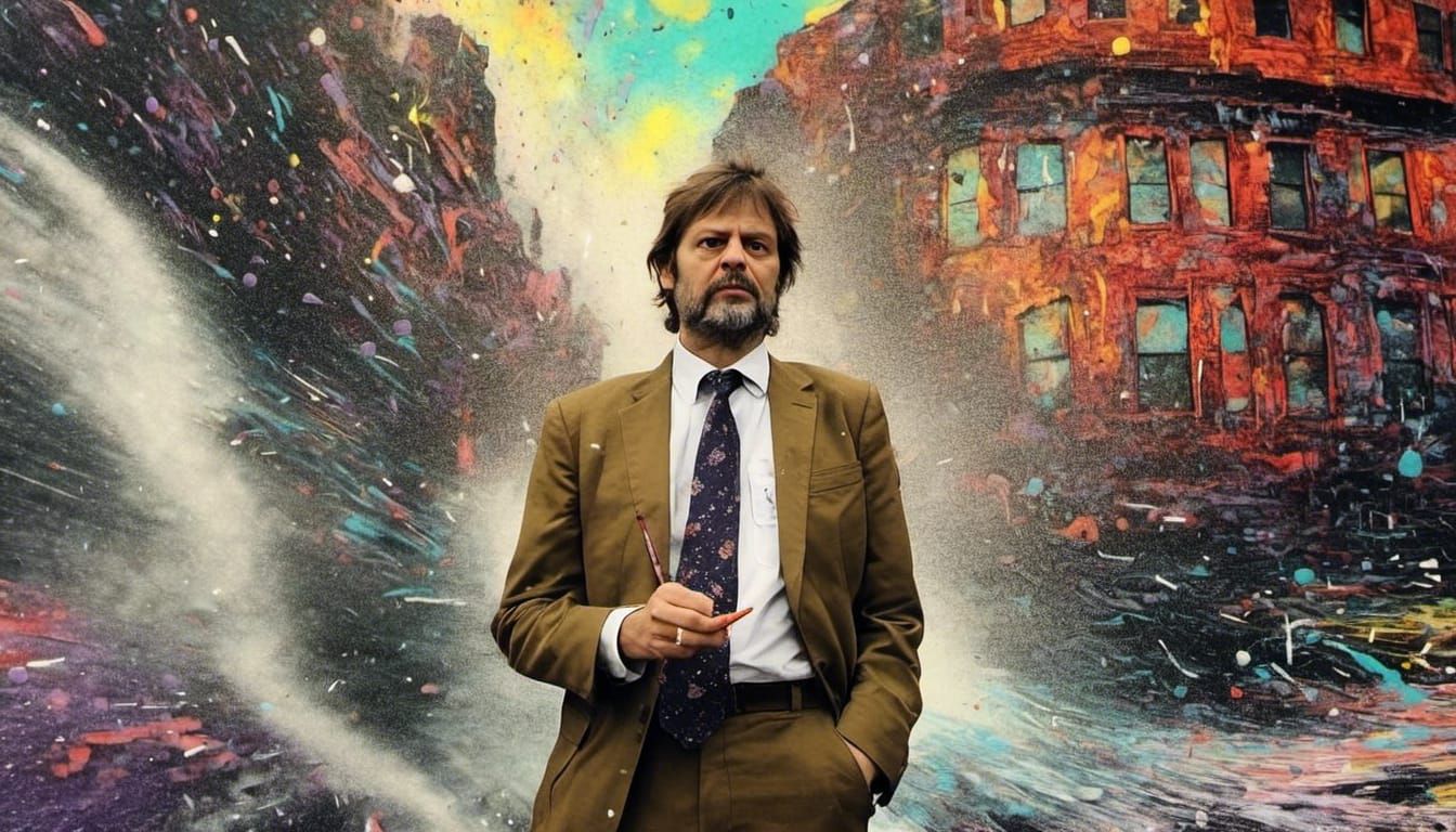 Psychedelic Portland Cityscape in Surreal Style