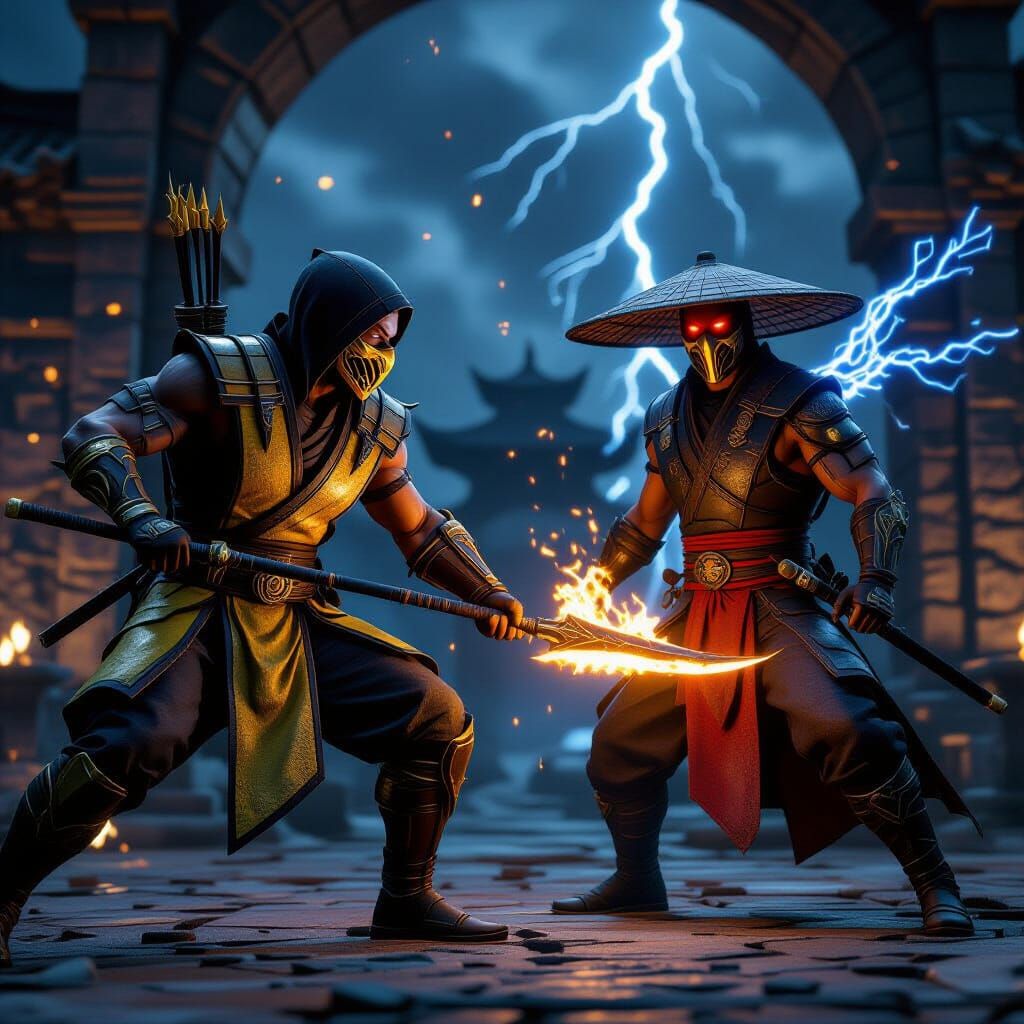 Scorpion vs Raiden: Mortal Kombat in Unreal Engine 5