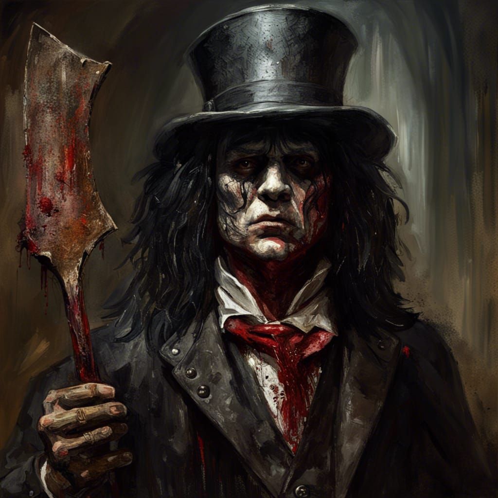 Creepy Gothic Serial Killer Impressionist Masterpiece