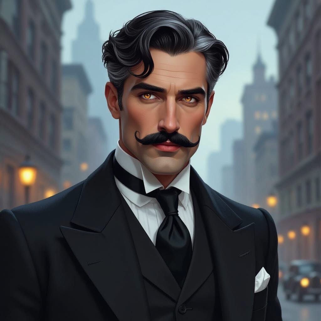 English Doctor in Manhattan: Noir Illustration