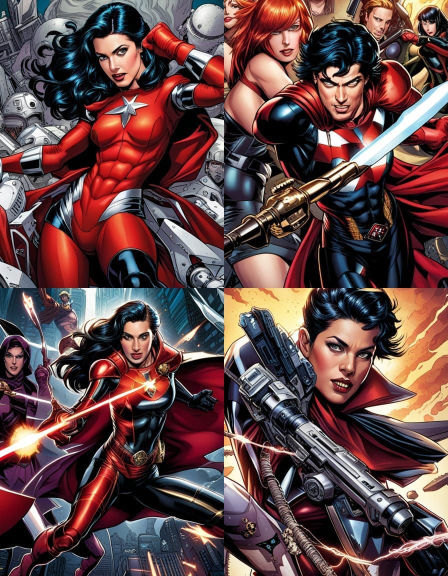 Dynamic Comic Art Portrait