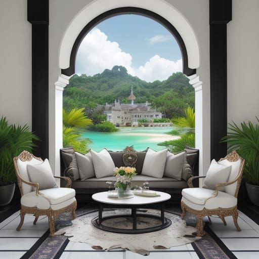 Hyperrealistic Arches in Black and White