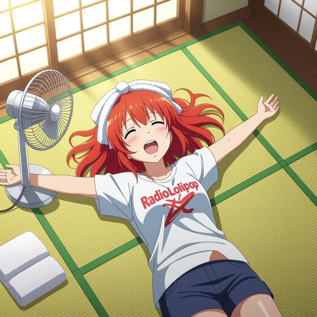Kita Ikuyo Overwhelmed by Summer Heat, Anime Style