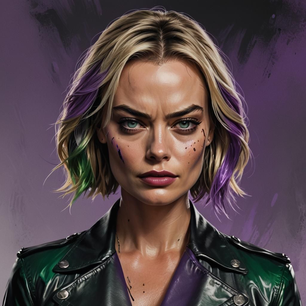 Angry Woman Portrait in Artstation Style