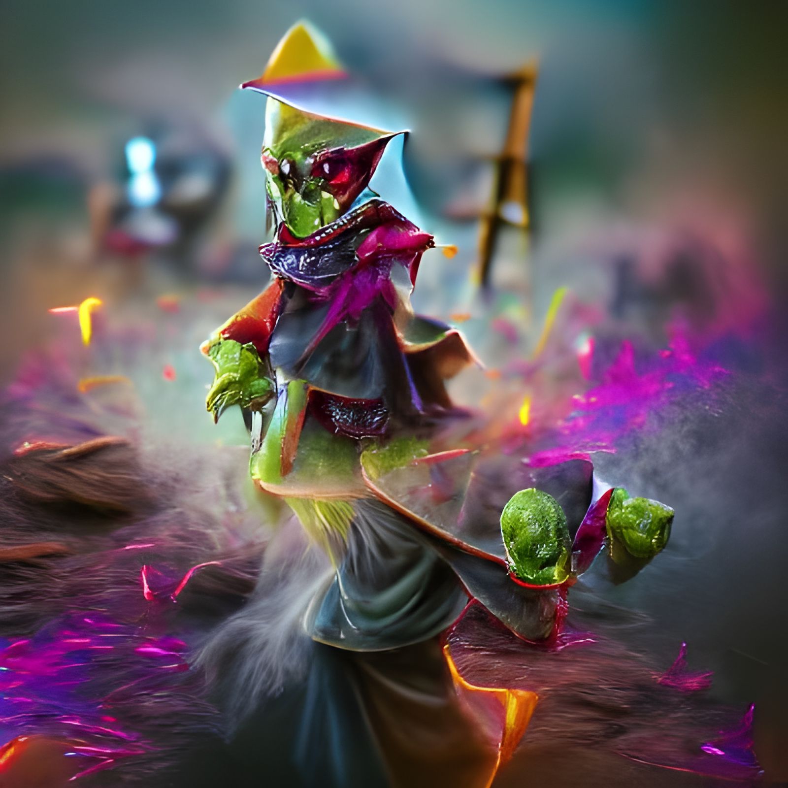 Zombie Goblin Mage in 8K Digital Art
