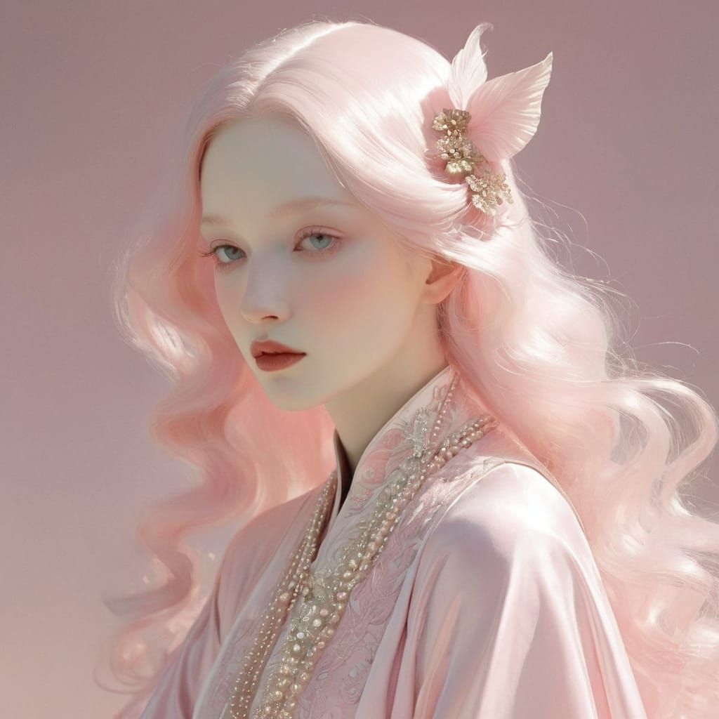 Whimsical Baby Girl in Soft Pastel Hues