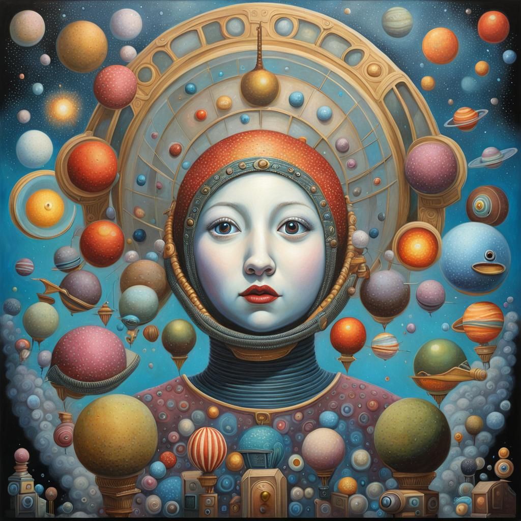 Abstract Portrait of a Man in Expressive Style