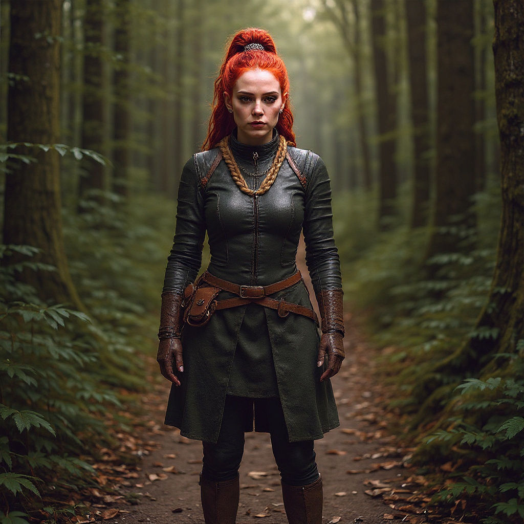 Woman Sipping Mug in Tavern Corner