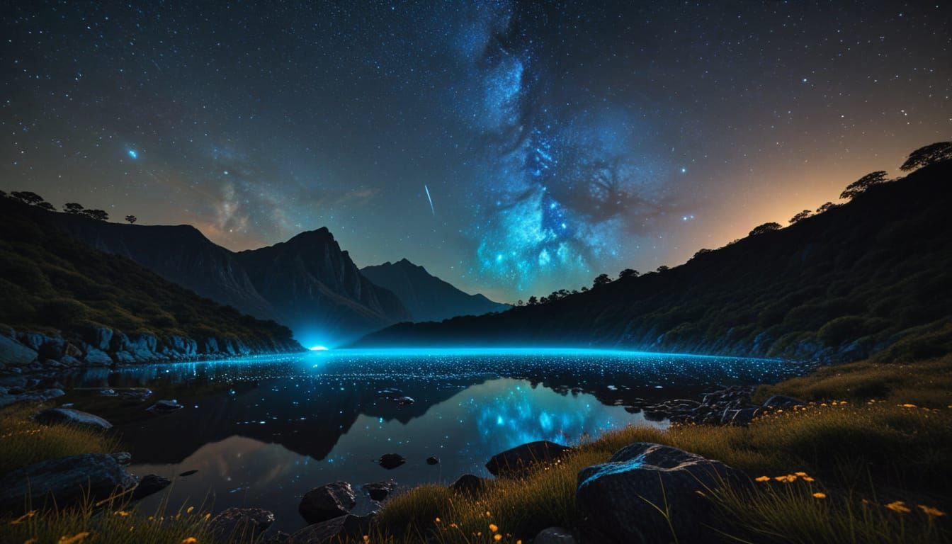 Black Fox Lost in a Celestial Cosmos