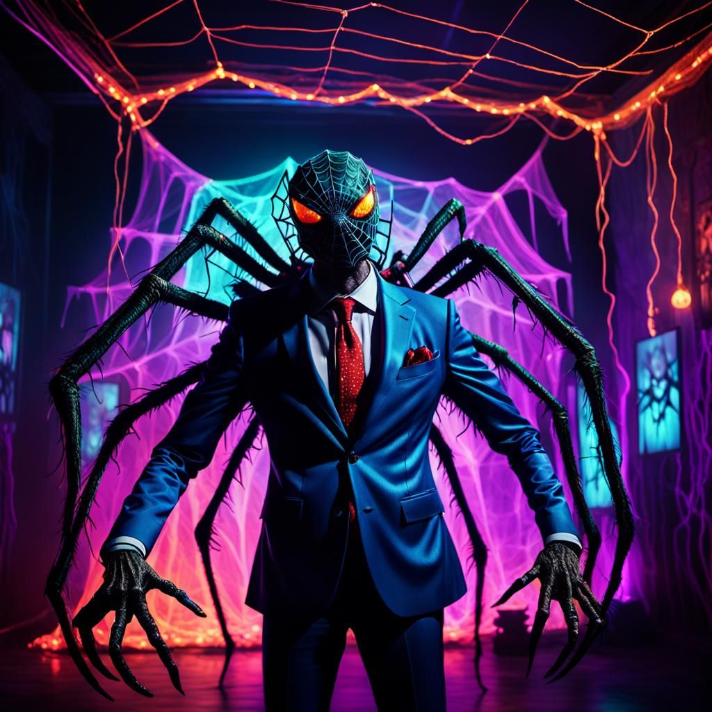 Humorous Monster Prom Photo in Vivid Digital Art