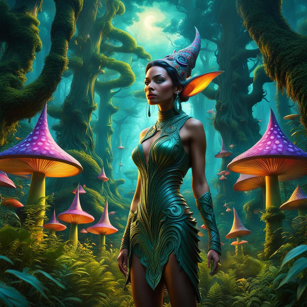 Enchanted Forest: A Maximalist Digital Painting