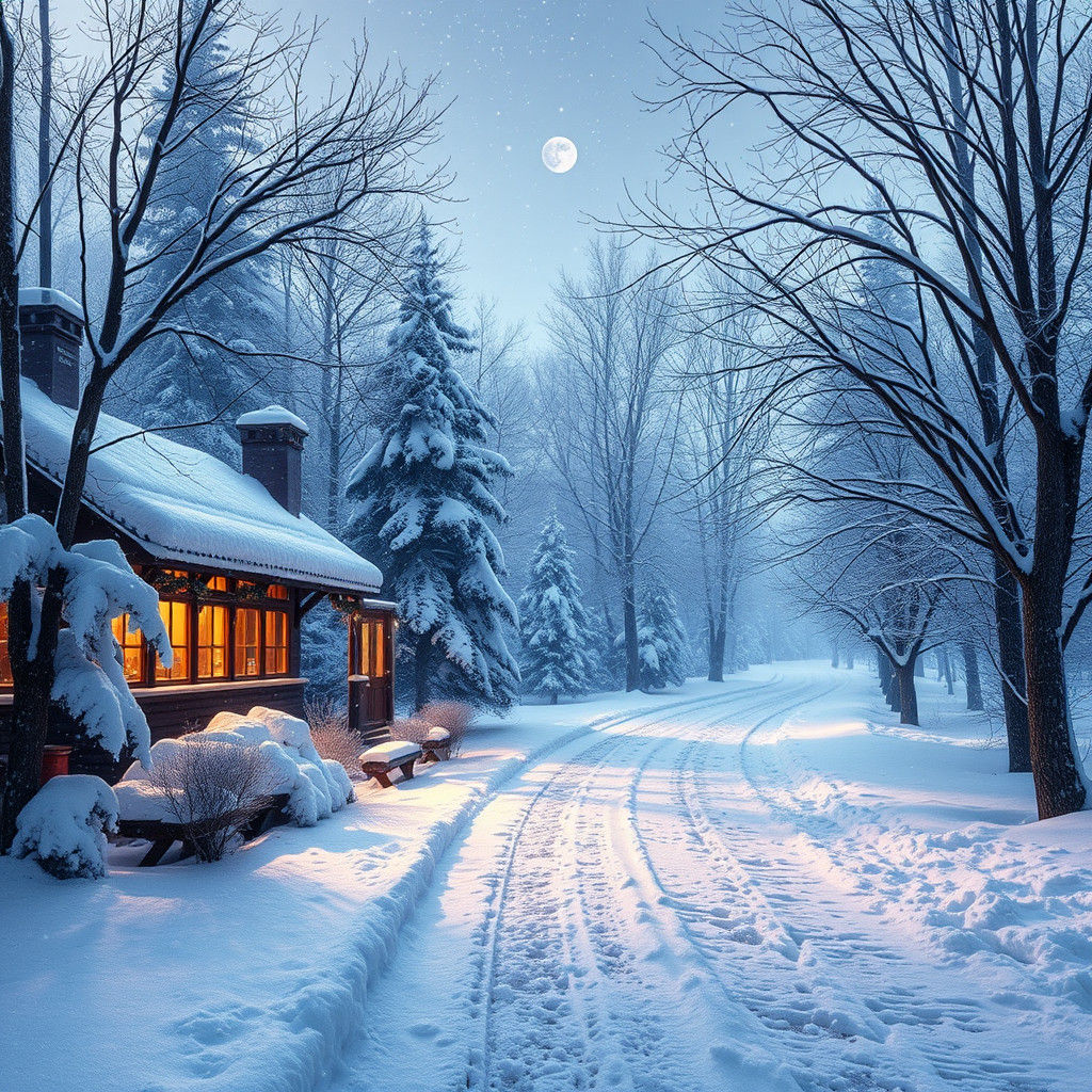 Winter Wonderland: A Realistic Snow Scene