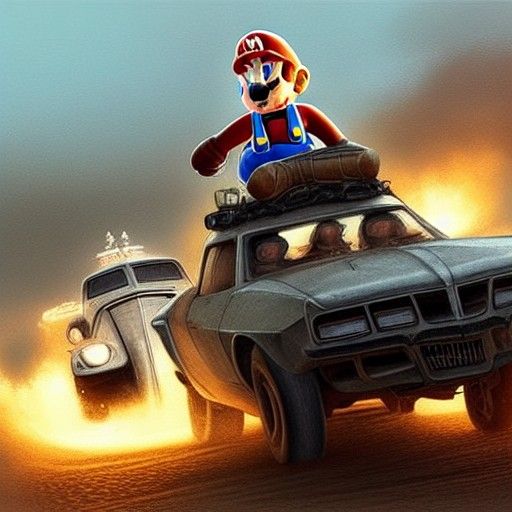 Mad Mario: Rainbow Road Warrior