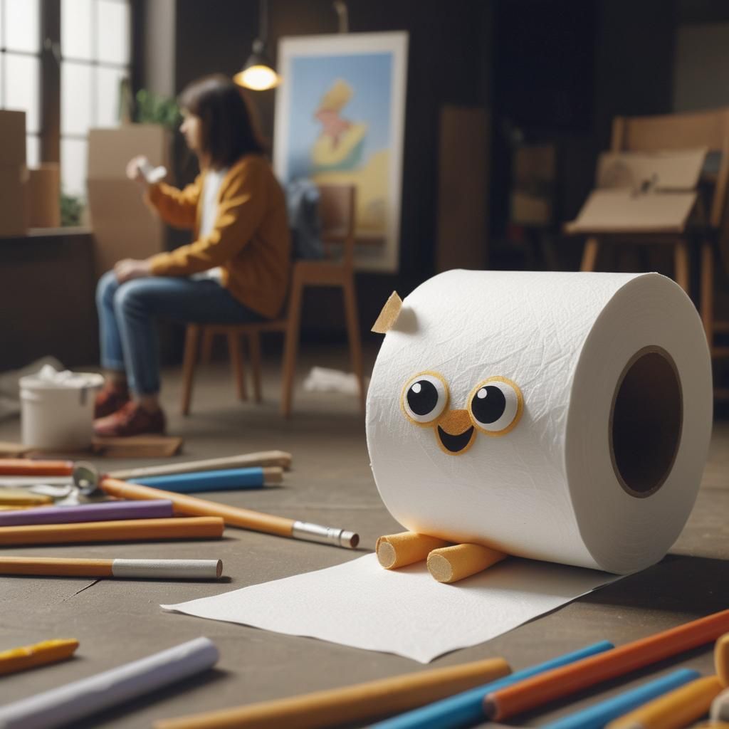 Toilet Paper Roll Generated by AI