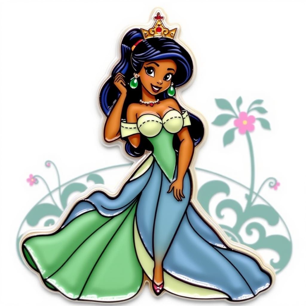 Tiana Disney Princess Pin Up Art