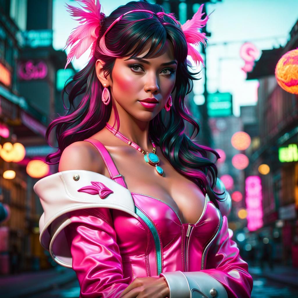 Snow White with Red Wine, Hyperrealistic Digital Art