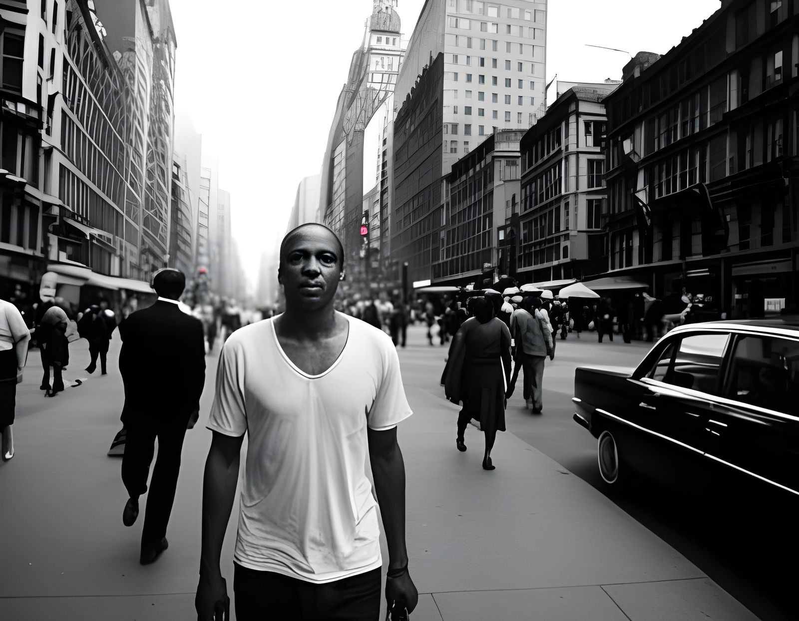 Dynamic Street Photography on Skid Row in Film Style