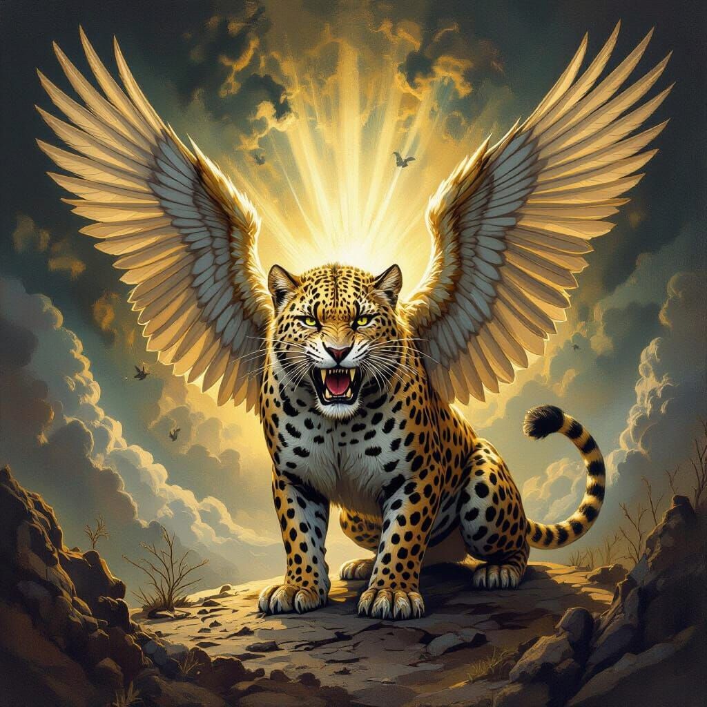 Daniel's Third Vision: Fierce Beast with Wings and Heads