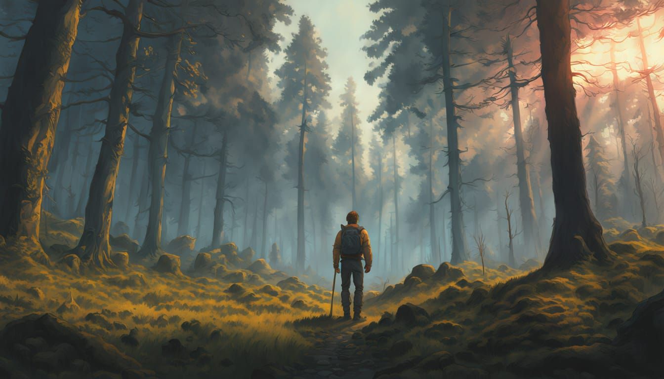 Epic Hyper Realistic Master Of The Summer in a Lush Mystic F...