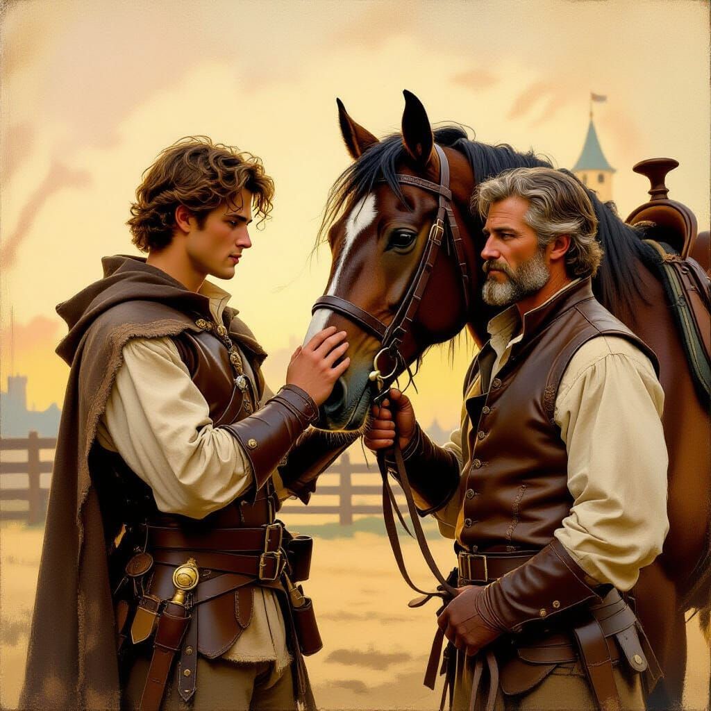 Noble Stablehand's Secret Admiration: An Impressionistic Por...