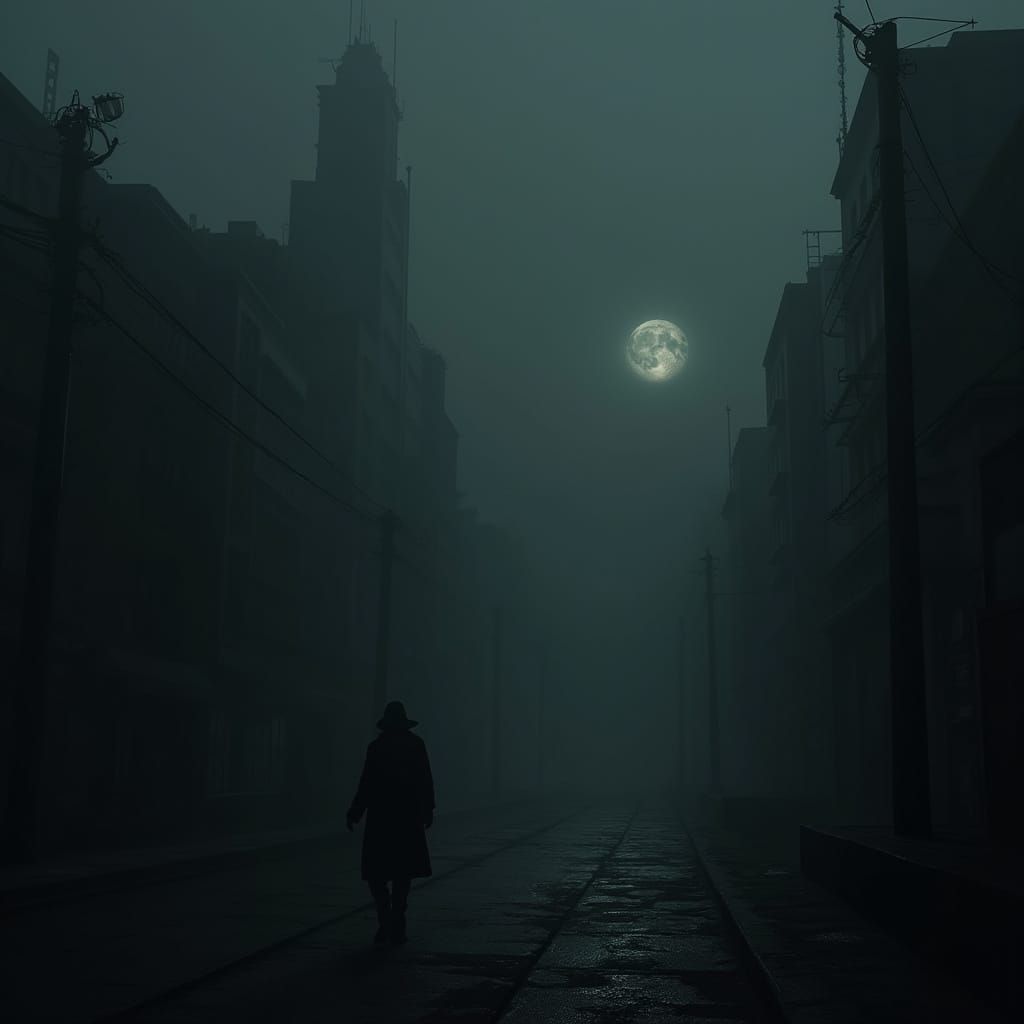 Dark Metropolis Inspired by Beksiński and Stalenhag