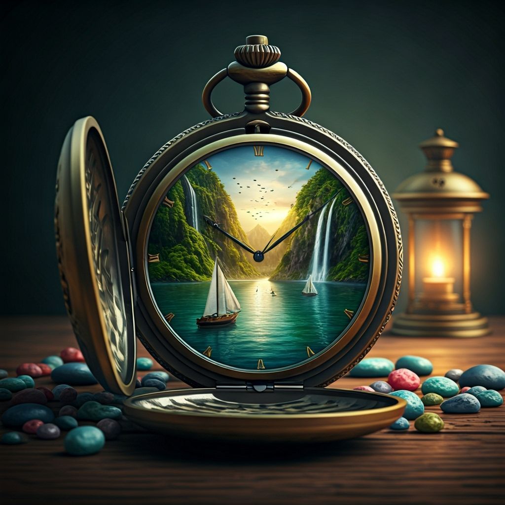 Surreal Pocket Watch Opens to Reveal Miniature World