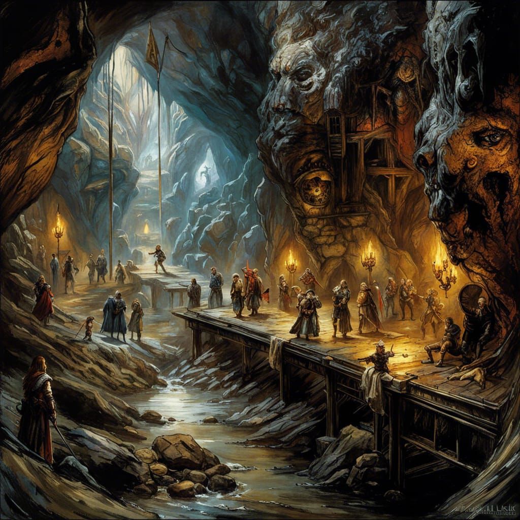 Mystical Cave Museum with Deformed Creatures