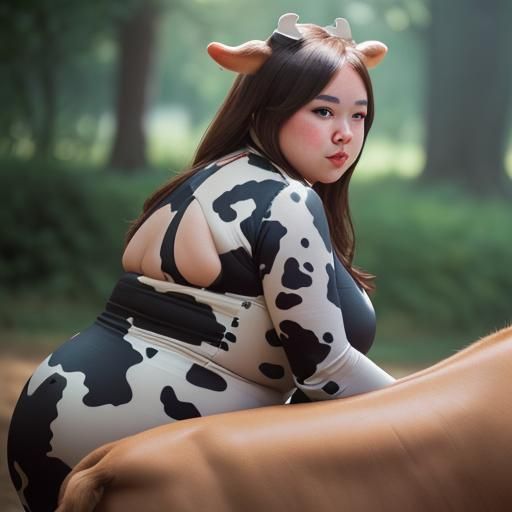 bbw cow print