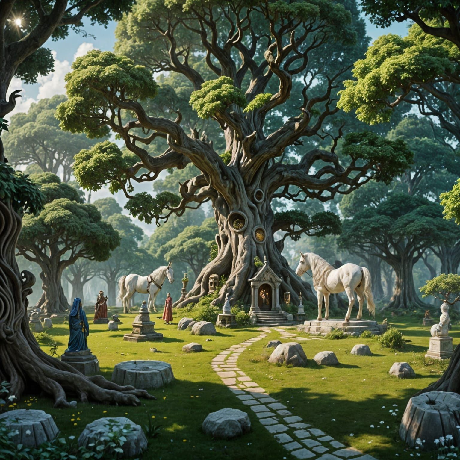 A small glade dedicated to Mielikki in Silverymoon