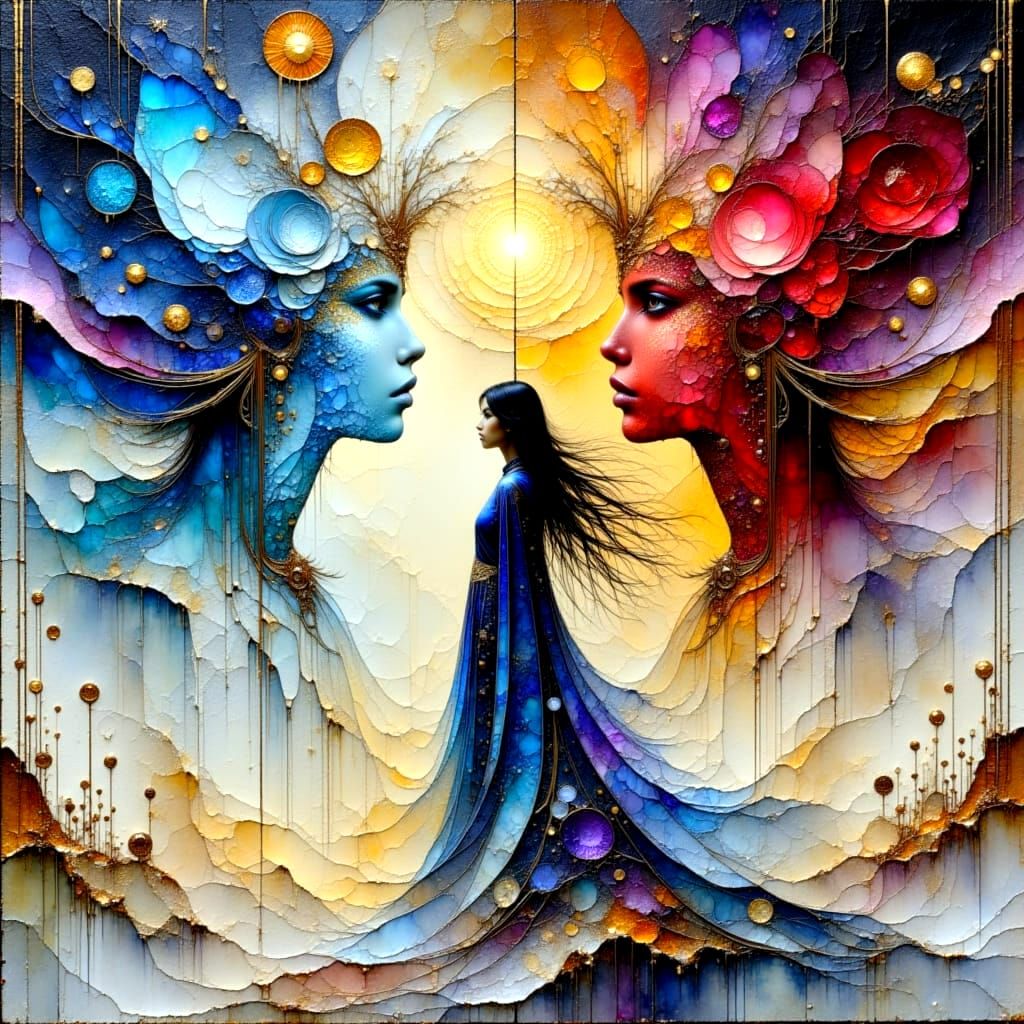 Surreal Triptych: Three Worlds of Ethereal Energy